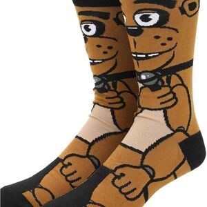 Bundle of 2 Pair of Assorted  Animigos Mens Crew Socks Size 10-13.